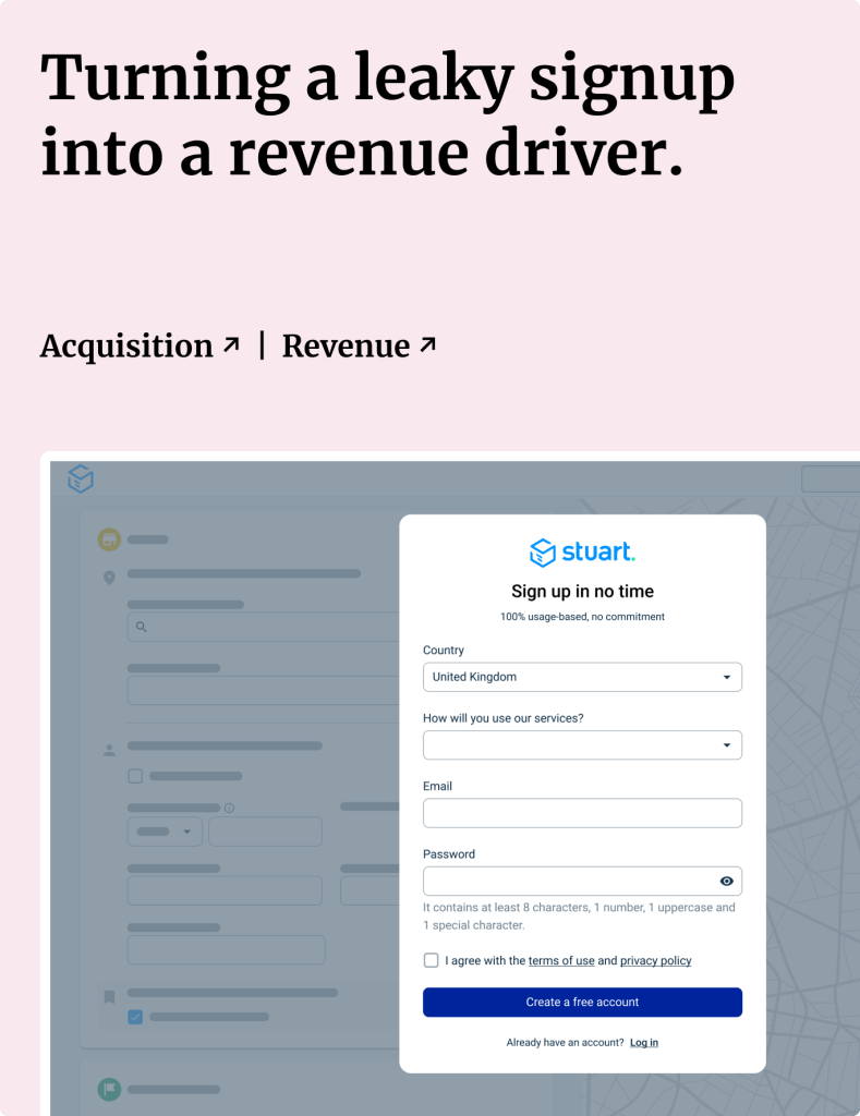 Link to use case: Turning a leaky signup into a revenue driver.

Increase of Acquisition.
Increase of Revenue. 